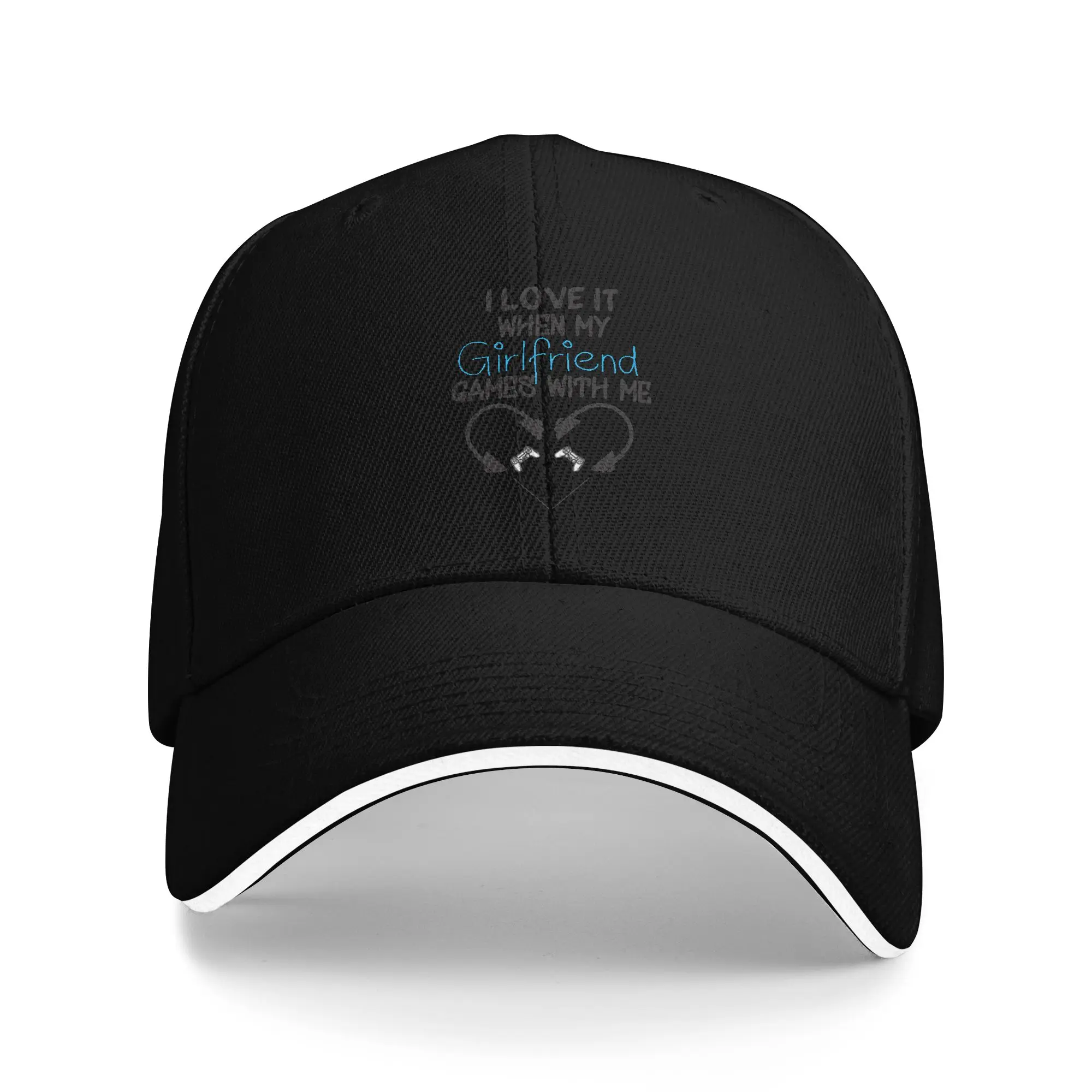 Hot Sale I Love It When My Girlfriend Games With Me - Gamer - Gaming Baseball Cap  Summer Caps  Street Photoshoot Caps