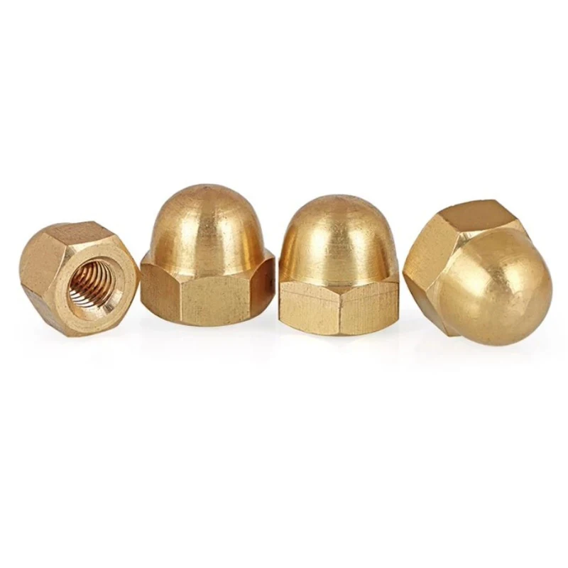 DIN1587 Brass Acorn Nut M3 To M20 Dome Head Hex Decorative Cap Nut Semicircle Cover Fastener