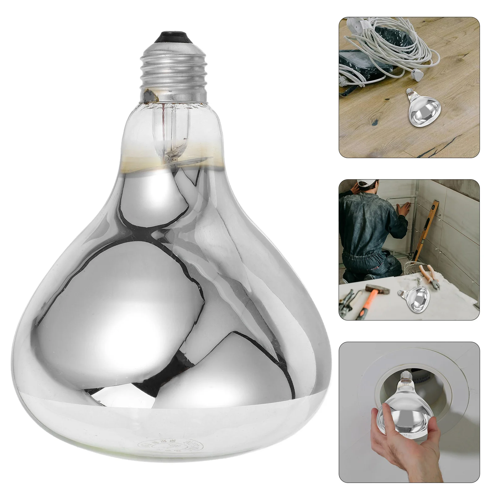 

Light Bathroom Ceiling Heater Flukers Lamp Bulb Bulbs for Hanging Kit Metal