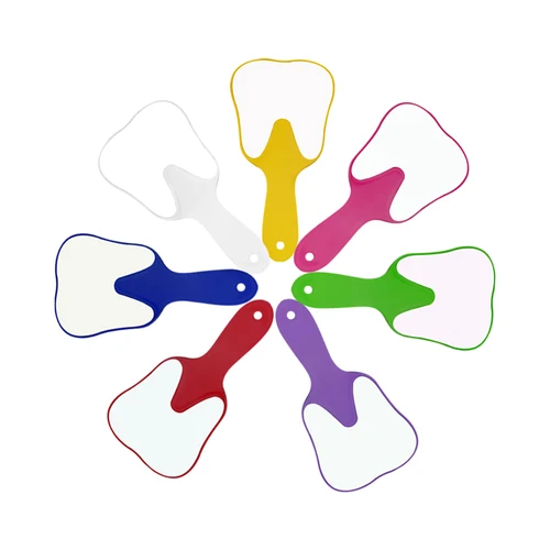 Imagen 2 del producto Espejo Dental con mango bonito, espejo irrompible para dientes, espejo de maquillaje de plástico en forma de diente, accesorios dentales, herramientas de dentista, 1 ud.