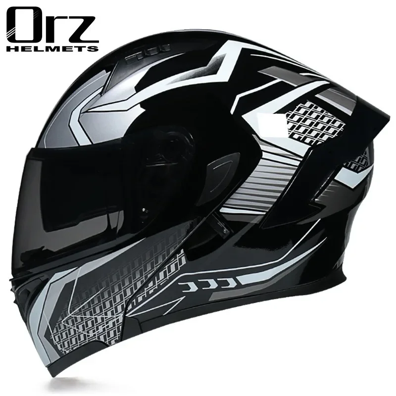 Universal All-Season Electric Bike Helmet for Men And Women with Visor Full Protection Rear Wing Design for Personalized Safety view 3