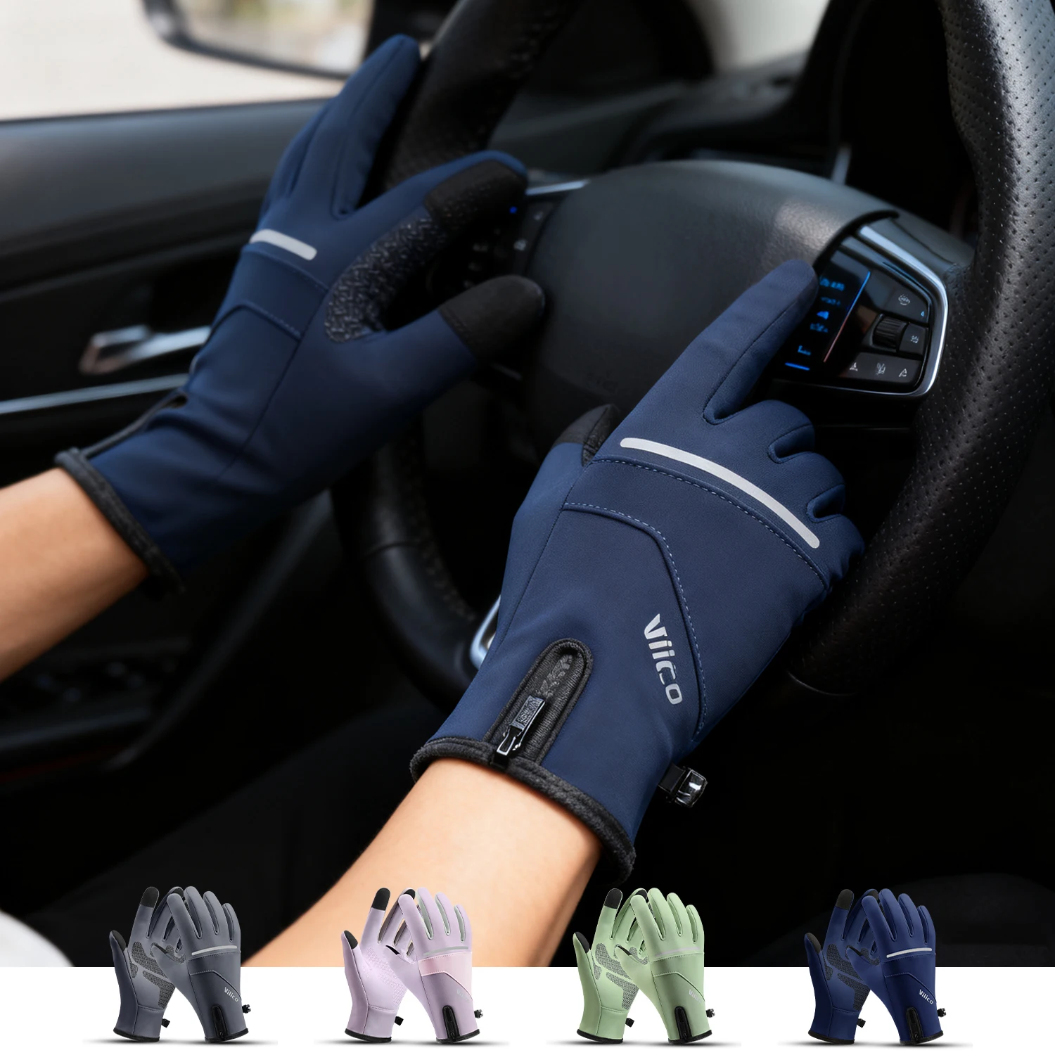 Wintersport Plus samt warme Handschuhe für Männer und Frauen Touchscreen Ski Radfahren Fahrrad Reiten kältebeständige Outdoor-Handschuhe