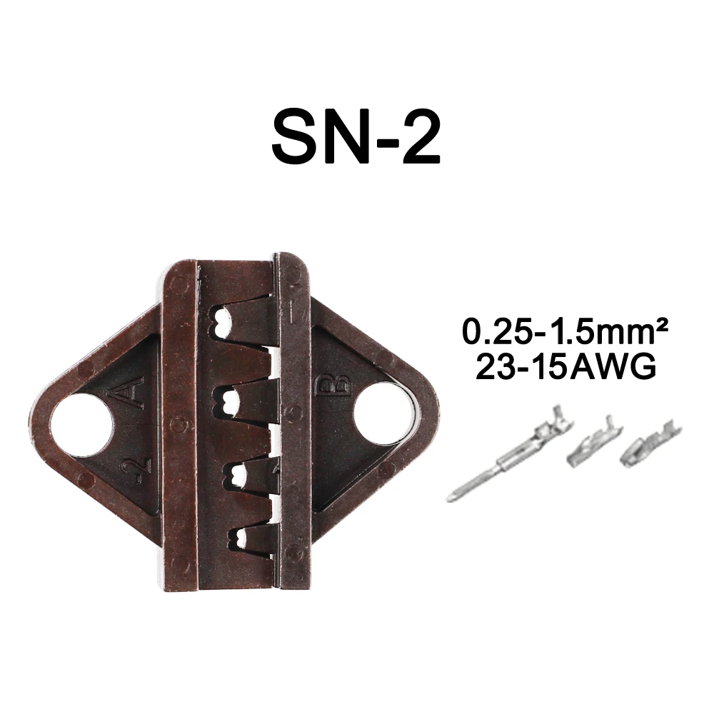crimping pliers jaw (jaw width 6mm/pliers 190mm) for TAB 2.8 4.8 6.3/C3 XH2.54 3.96 2510 plug spring SN-48B SN-28B SN-2