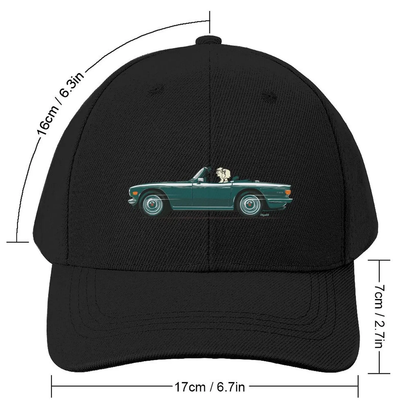 UK spec TR6 in British Racing GreenCap Baseball Cap New In Hat Thermal Visor For Man Women's