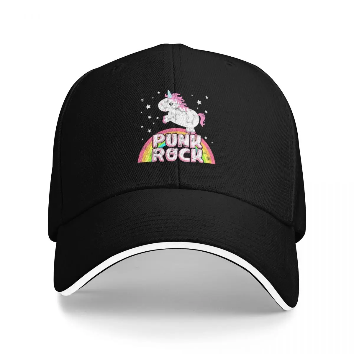 Funny Ironic Cool Unicorn Punk Rock Music Tee Festival Shirt Baseball Cap |-F-| Luxury Cap Luxury Woman Men's
