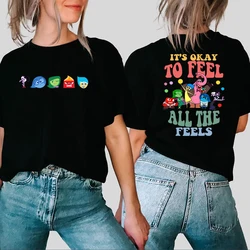 Inside Out It's Okay To Feel All The Feels Shirt Mental Health T-Shirt Inclusion Tee Speech Therapy Shirts BCBA Top Teacher Gift