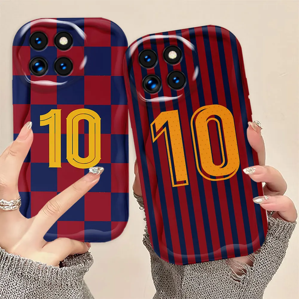 Football Uniform Numbers 10 7  11 29 Cream White Curve Mobile Phone Case Cover For REDMI NOTE 13 12 12S 11 11T 11S 8 PRO PLUS 5G