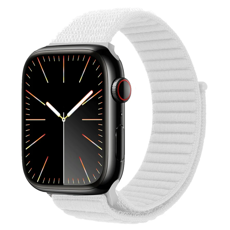 Nylon bandje voor Apple Watch Ultra 2 3 horlogeband 45mm 49mm 42mm 46mm 44mm 41mm 40mm armband Iwatch serie 11 9 8 7 6 SE 10