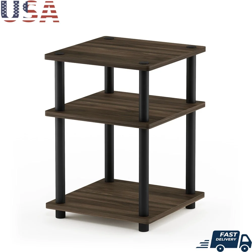 

Easy Assembly Multipurpose Shelf Durable Recycled PVC Tubes CARB Grade Composite Wood Rounded Edge Design Indoor Storage Display