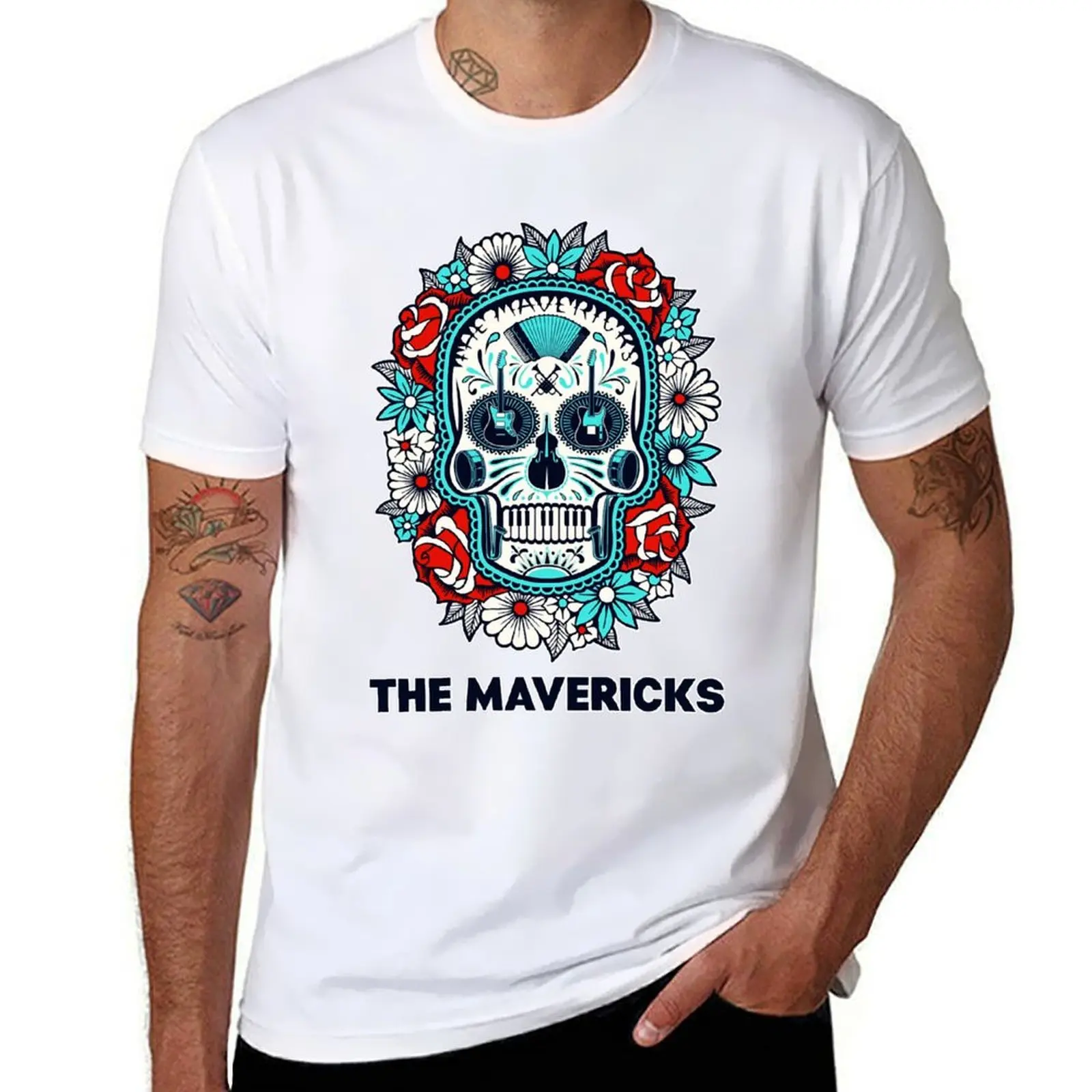 

The mavericks band logohingt quality exselna country music essential t shirt T-Shirt t shirt man designer T-Shirt
