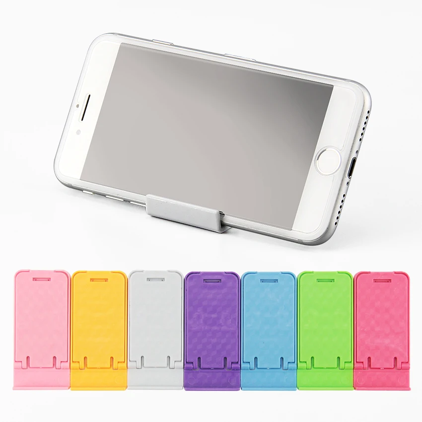 300pcs/lot Hot Sales Universal Mobile Phone Holder Mini Desk Station Plastic Stand Holder For iPhone for Mobile Phones