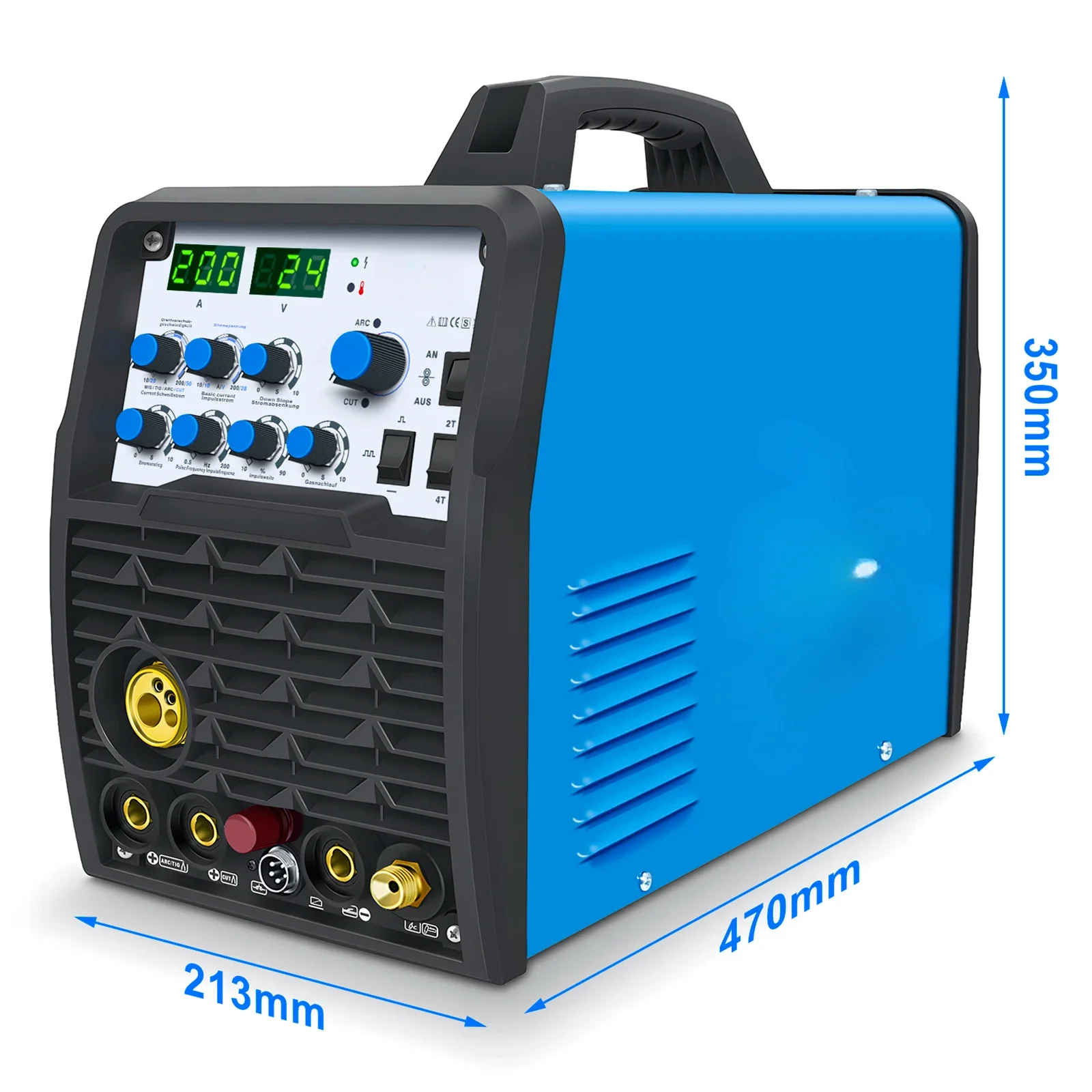 Stahlwerk & vector TCM250 welding machine aluminum welding machine 6in1 MIG welding machine