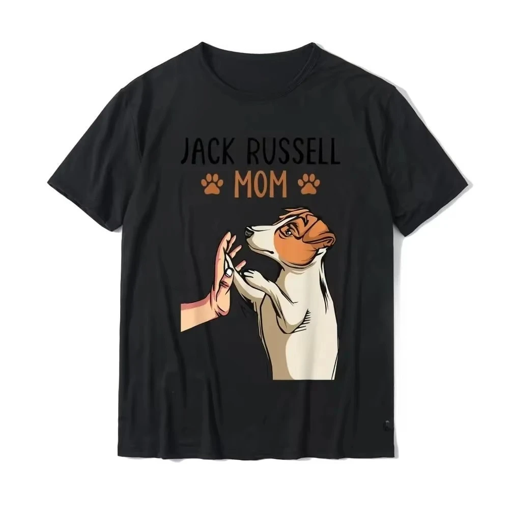 2026 New Jack Russell Terrier Mom Cute Dog Mama Printed Funny Women and Men T-Shirt Printed Tees Women Tshirts Graphi