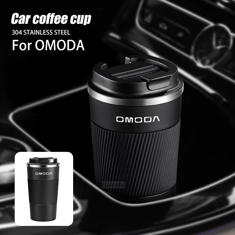 

Кофейная чашка из нержавеющей стали, 510 мл, для Chery Omoda C5 5 E5 O5 2024, термокружка, нескользящая изолированная бутылка для путешествий, автомобиля, аксессуары