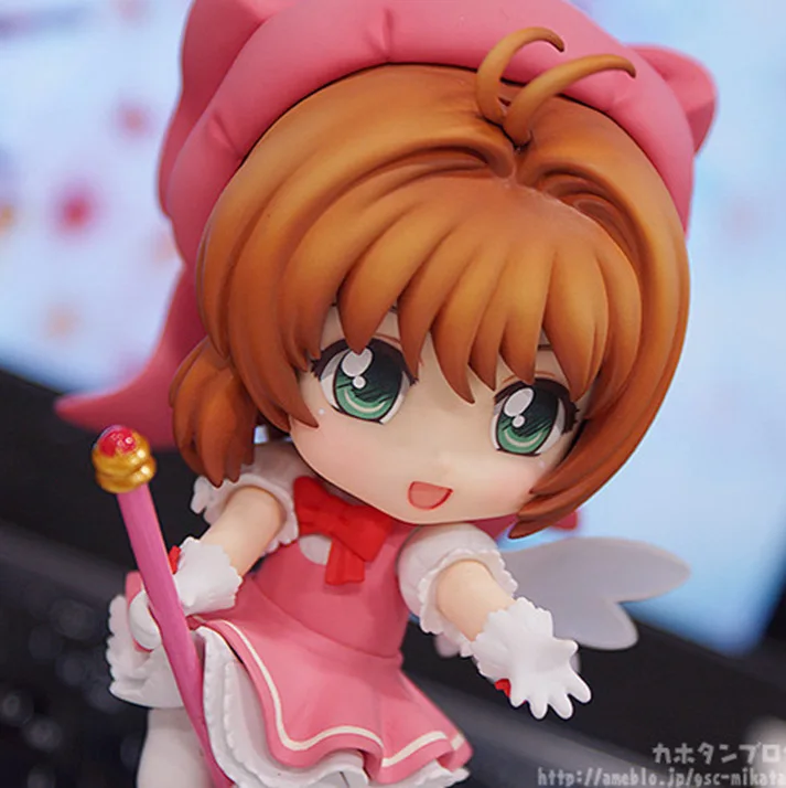 Japanse stijl kersenbloesem pop verwisselbaar gezicht handgemaakt model schattig Chibi collectible ornament kunst ambachtelijke decor