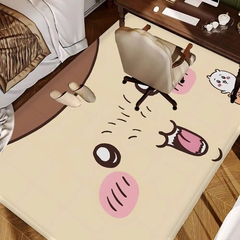 Cartoon K-Kurimanjuu Hallway Carpet Non-Slip Laundry Room Mat Laundry Decor Balcony Child Living Room Bedside Area Rugs