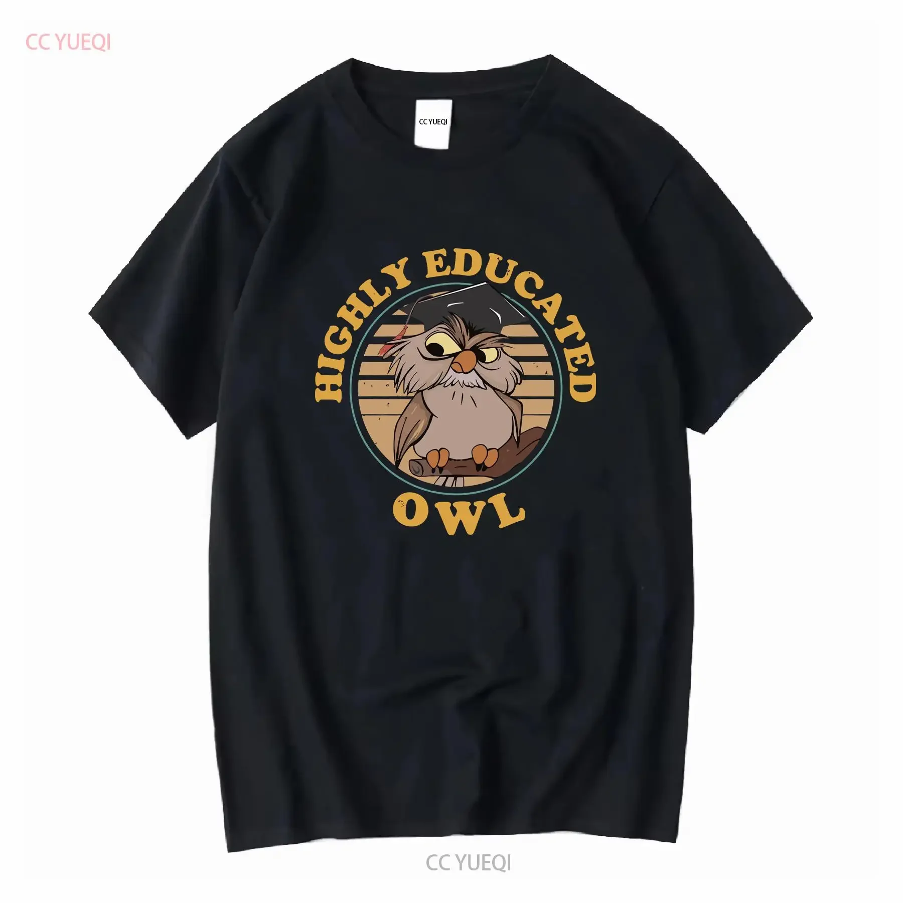 Das Schwert in Stein, Eule, Archimedes, hochpädagogisches T-Shirt, Familie, Geburtstag, Erwachsene, Kinder, Kleinkinder, Vintage, gewaschen