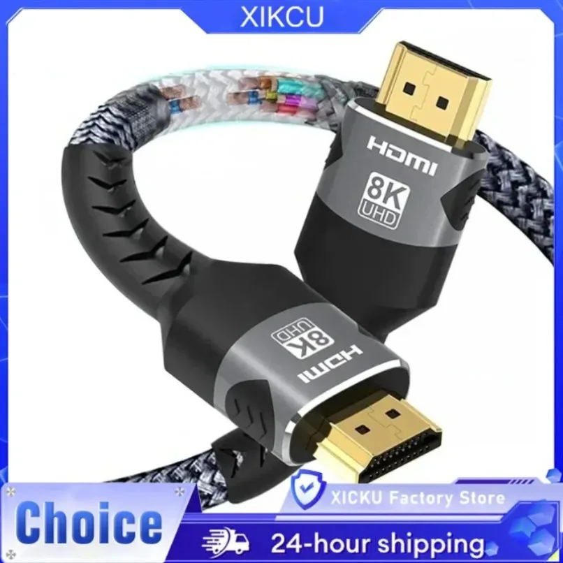 كابل HDMI 2.1 مضفر بدقة 8K عال - مراجعة Gaming Console Definition وسعره