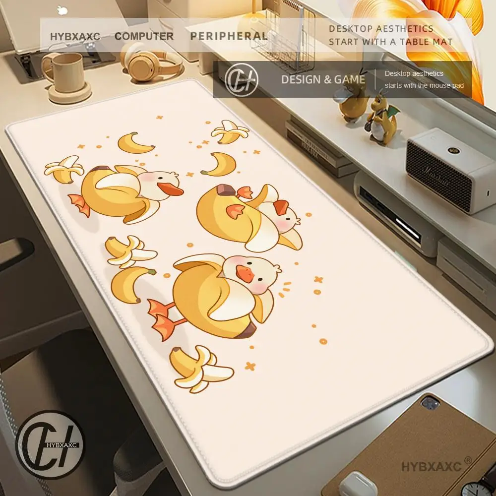 Kawaii Anime Duck Illustration Gaming Mouse Pad Large Size Mouse Pad Laptop Cute and Minimalist Element Style HYBXAXC Gamer Pad