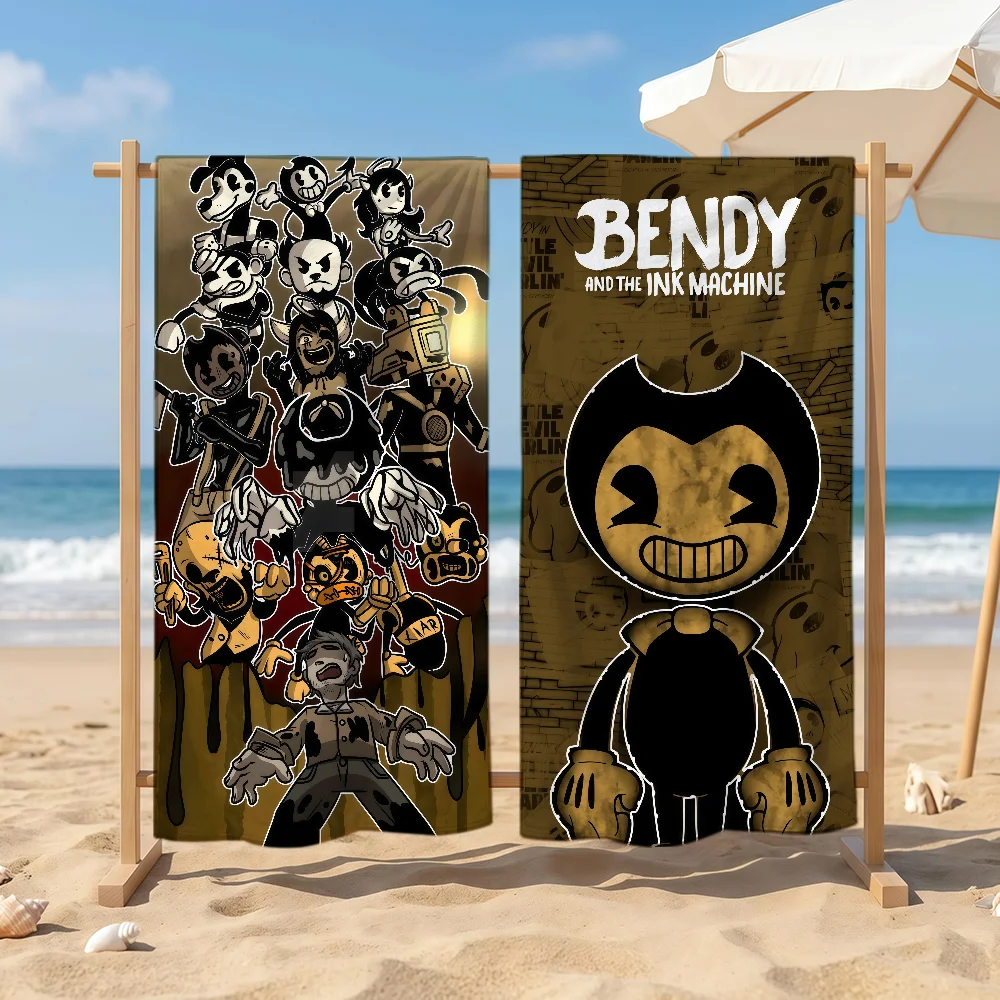 Game B-Bendy and the Ink Machine Towel Sports Quick Dry Travel Camping Sandproof Soft Light Large Beach Towel