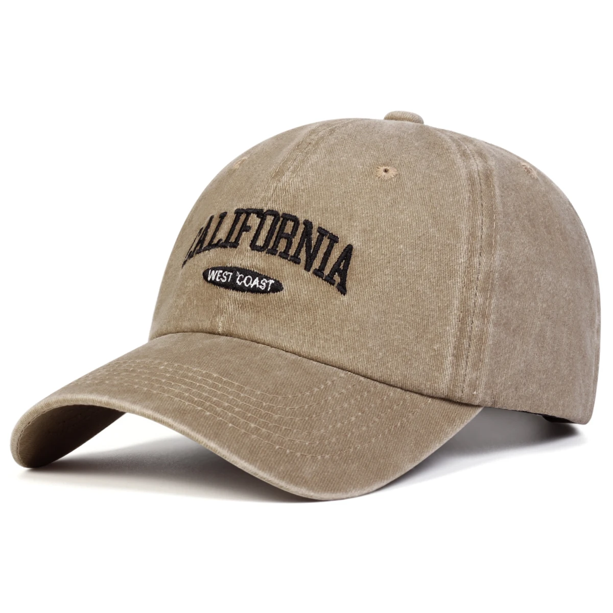 Unisex CALIFORNIA Baseballkappen mit Buchstabenstickerei, verstellbare Freizeitmützen für Frühling und Herbst, Outdoor-Sonnenschutzhüte – Detail 2