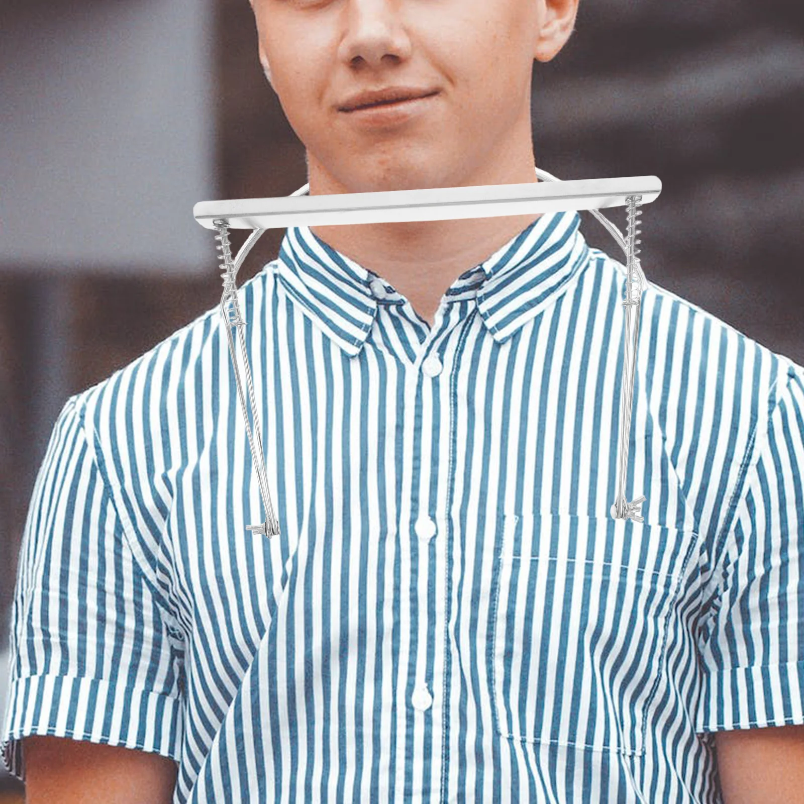 

Metal 24-Hole Harmonica Neck Rack Adjustable Holder Portable Stand for Performance Musical Instrument Accessories