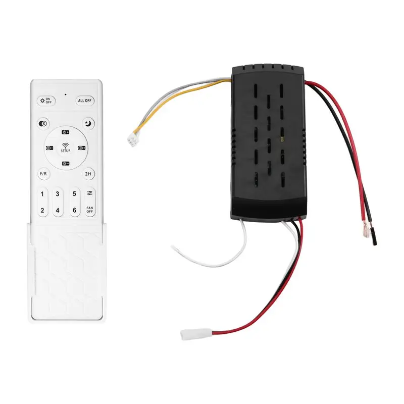 AT82-Ceiling Fan Controller Stepless Dimming Temperature Adjustment Color Adjustment 433 Variable Frequency Fan Controller