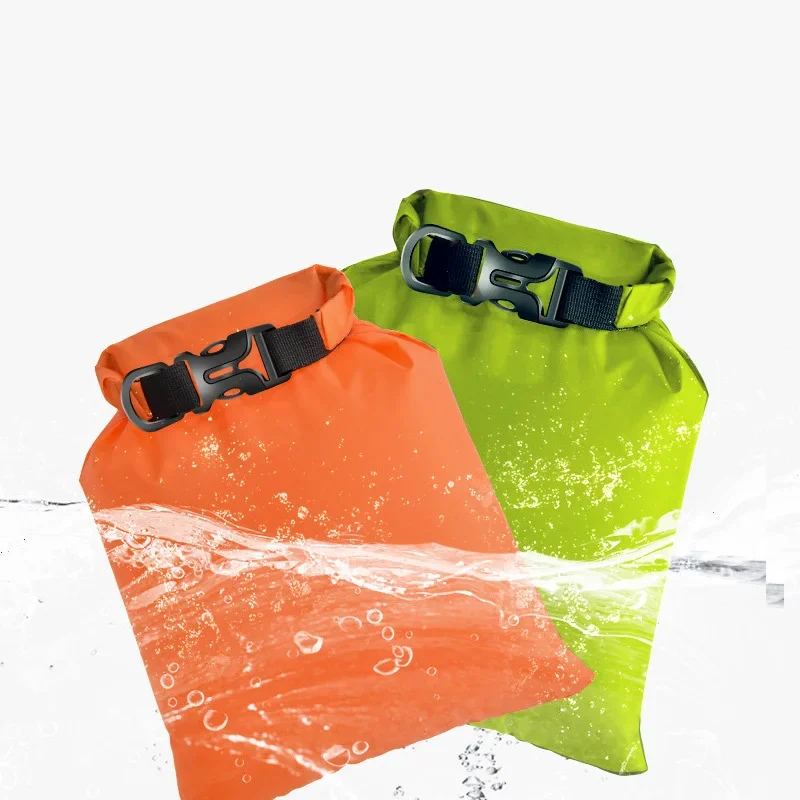 6Pcs Set Waterproof Dry Bag Lightweight Dry Sacks Roll Top Sacks Drifting Swimming Clothes Storage Bag Keeps Gear Dry Camping