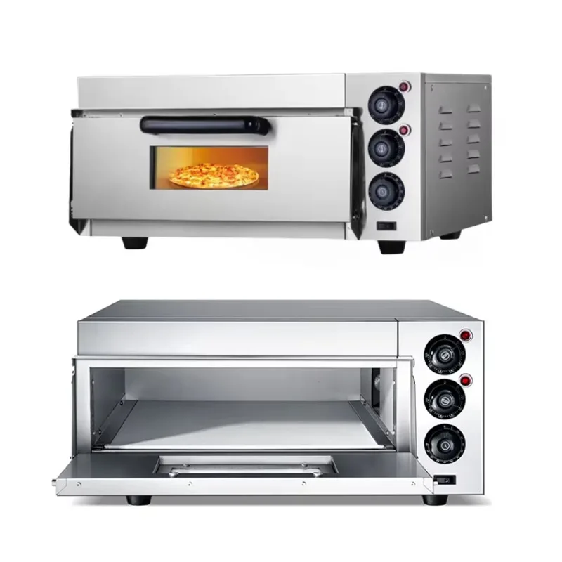 

Single Double Layer Commercial Pizza Oven Professional Electric Baking Machine For Bread Cake And Egg Tart Roasting Production