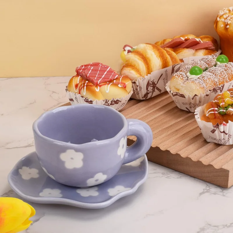 

Симпатичная креативная керамическая кофейная чашка, уникальный нестандартный дизайн, можно мыть в посудомоечной машине и микроволновая печь, молоко латте 180 мл.