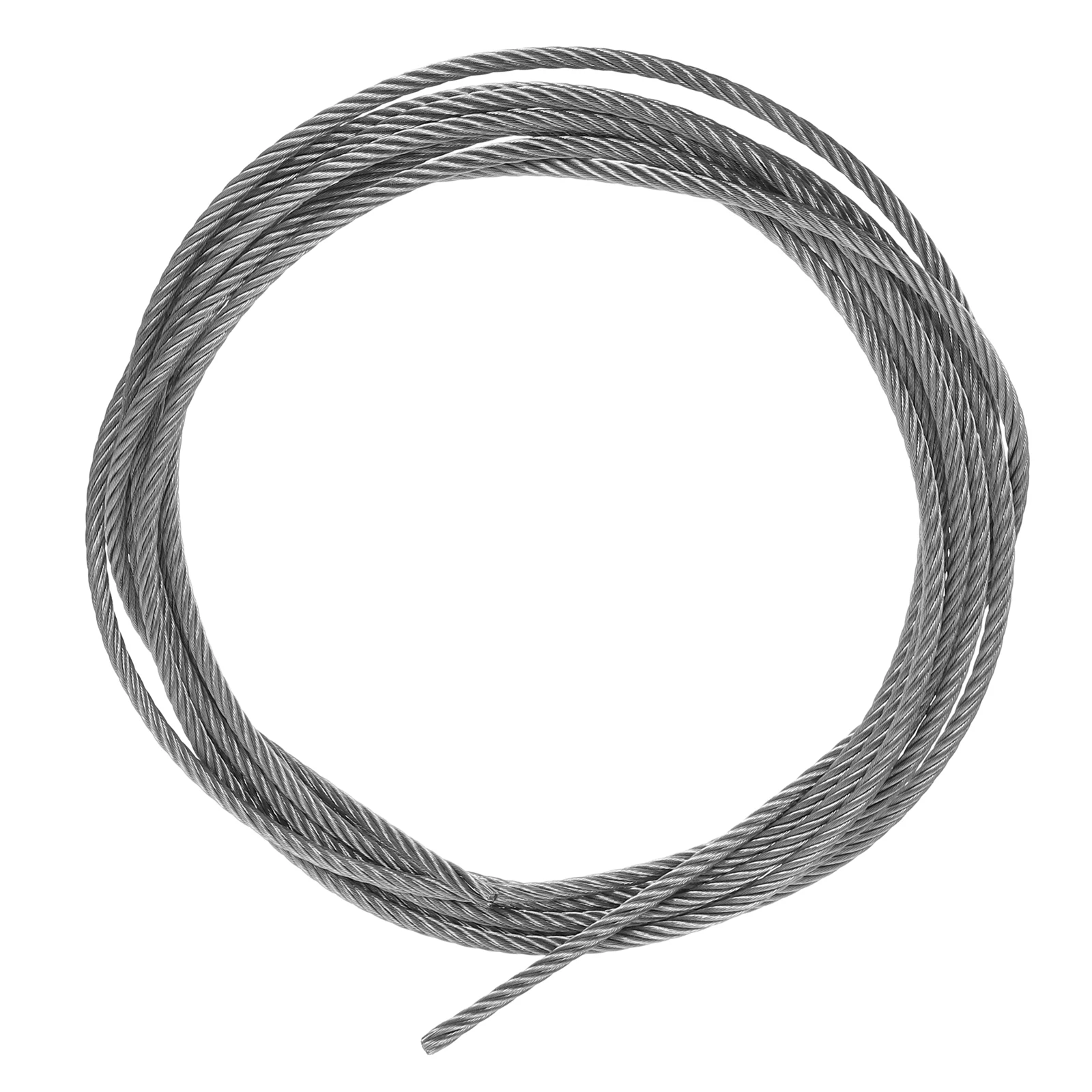 

5M 304 Stainless Steel Wire Rope Clothesline Cord Heavy Duty Outdoor Drying Rope For Camping Greenhouse Retractable Clothes