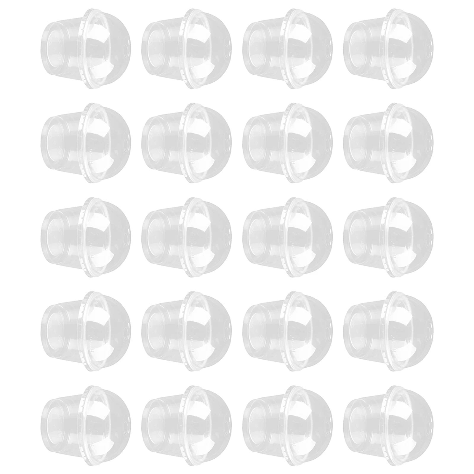 

Dessert Cup with Lid Plastic Cups Clear Bowls Lids Ice Cream Containers Dome Cake Salad