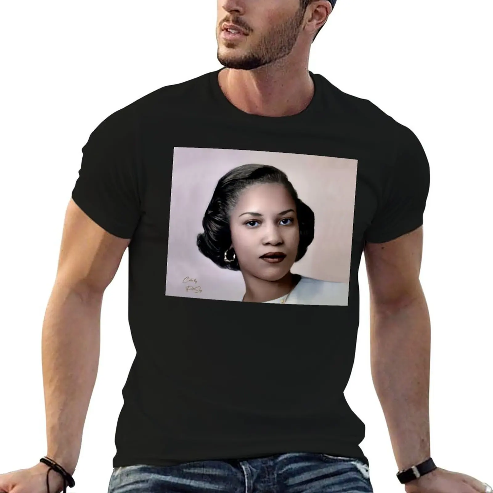 

Toni Morrison 1945 Yearbook Photo T-Shirt cotton t shirt pack t shirts for man graphic tees mens graphic t shirts T-Shirt