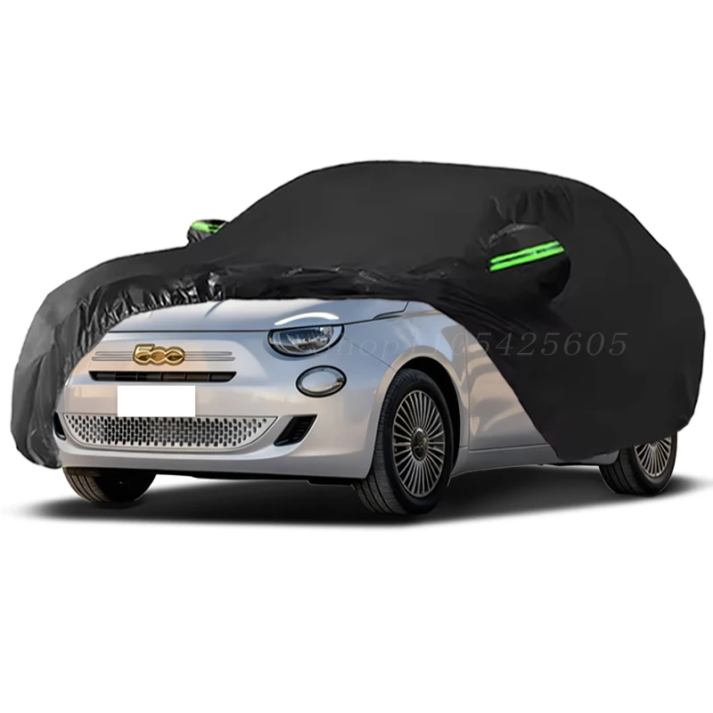 For Fiat 500 500C 500E Full Car Covers Outdoor Sun Anti UV Rain Snow Dust Protection Oxford Cloth Accessories