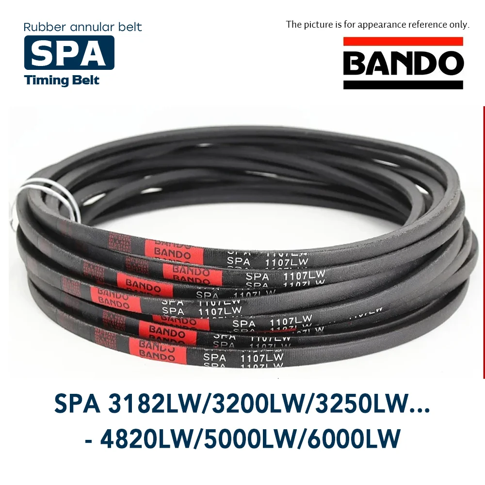

SPA SECTION 13mm*10MM SPA 3182LW/3200LW/3250LW/3280LW/3282LW/3300W/3350LW/3382LW/3400LW/3450LW....SPA 5000LW/6000LW BANDO V BELT
