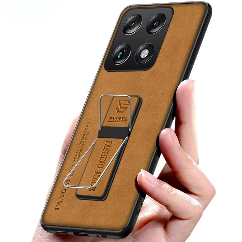 Skinlee Case For Moto Edge X70 Series Silicone shell with bracket design For Moto Edge X70 Series Cashmere skin Phone Cover