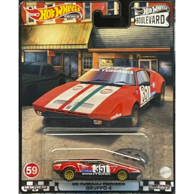 Oryginalny Hot Wheels Premium samochód BOULEVARD Diecast 1:64 Voiture Benz DeTomaso Toyota Model pojazdu kolektor zabawka dla dzieci dla chłopca