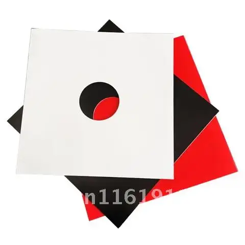 10PCS Anti-static Hard Shell Paper Inner Sleeves Polylined Protectors with Hole for 7/10/12 Inches LP Vinyl Record Album Accesso