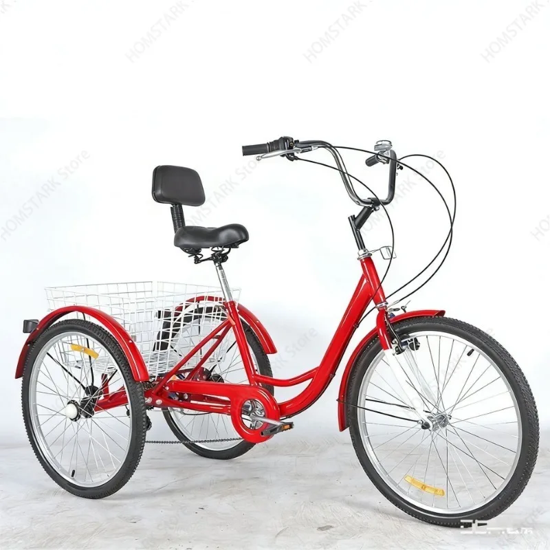 Outdoor Transport 24 Inch Pedal Assist Tricycle Lightweight Cargo Recreation Commute Leisure Trike For Domestic And Export Use