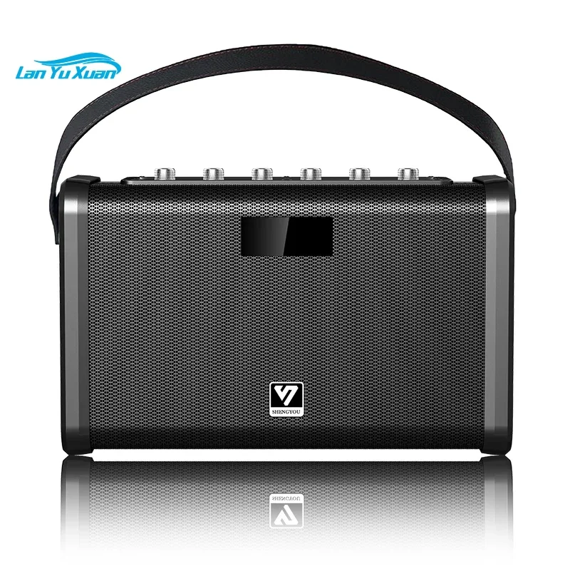 

Q8 Portable Audio Player subwoofer 60W Stage and Outdoor Party Karaoke Player wireless mic classroom teaching speaker