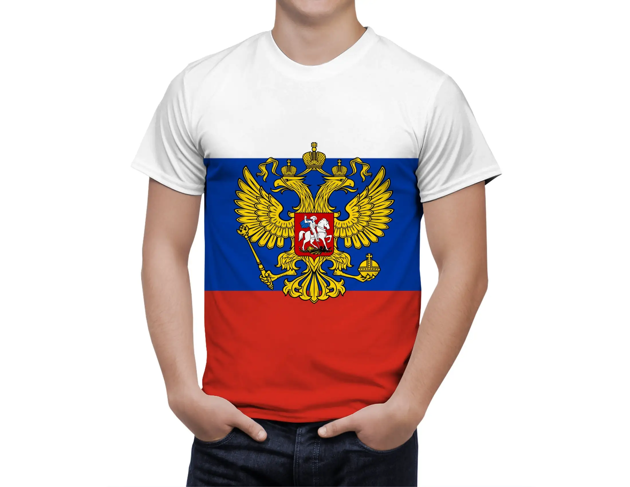 

Russia Flag 3D T Shirt For Men Fashion Hip Hop O-neck Short Sleeve Tops Harajuku Men's T-shirts