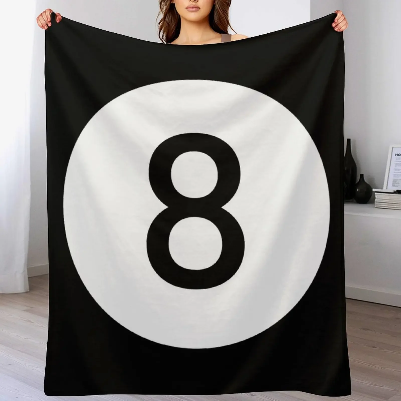 8 ball biliard pool Throw Blanket Sofa Quilt Warm Blankets