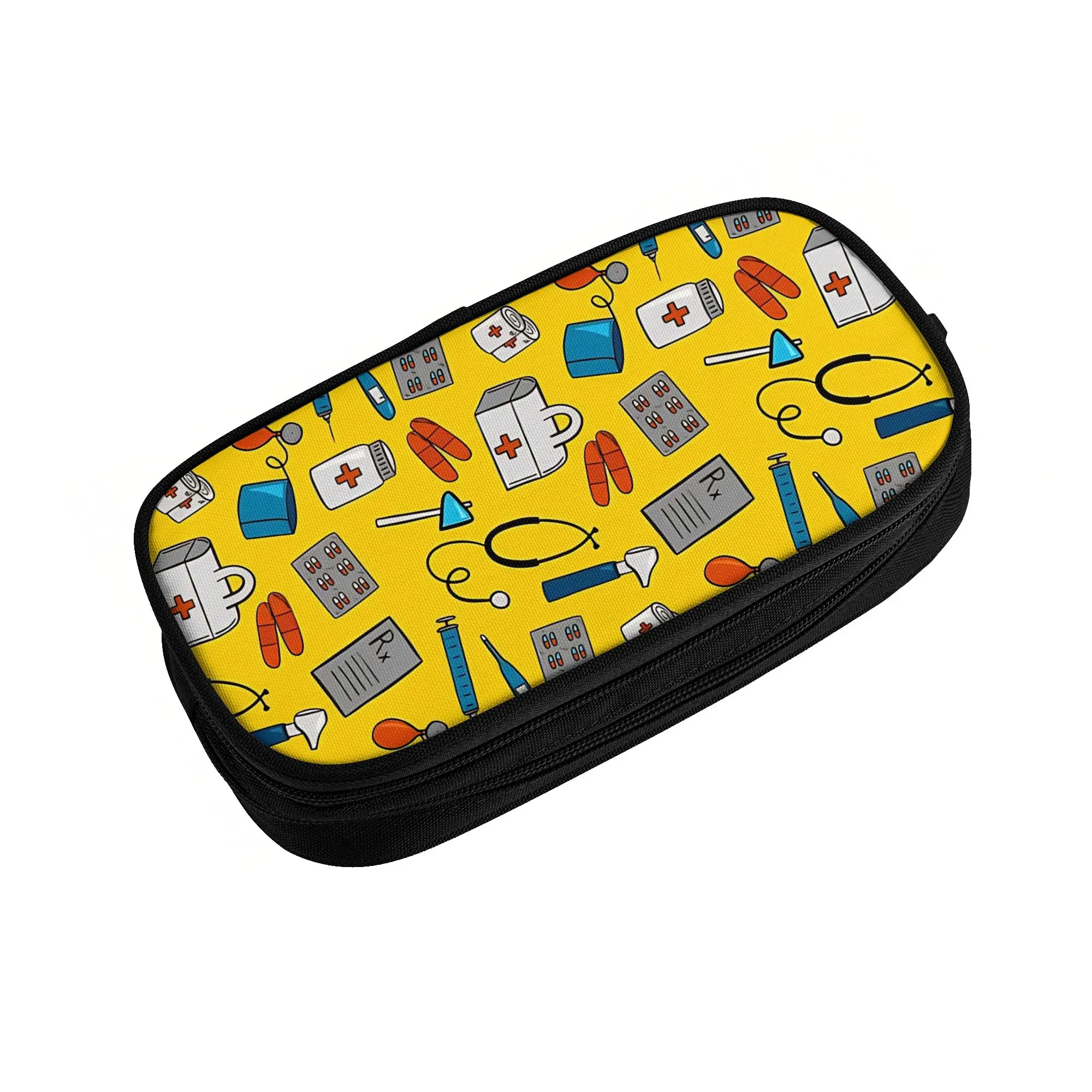 1 piece Lightweight Equipment Pattern Pencil Case Girls Pen Bag Medical School Stationery Bag