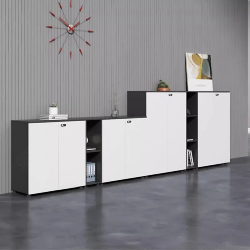 White File Cabinet Side Cabinet Printer  Data StorageTea Cabinet