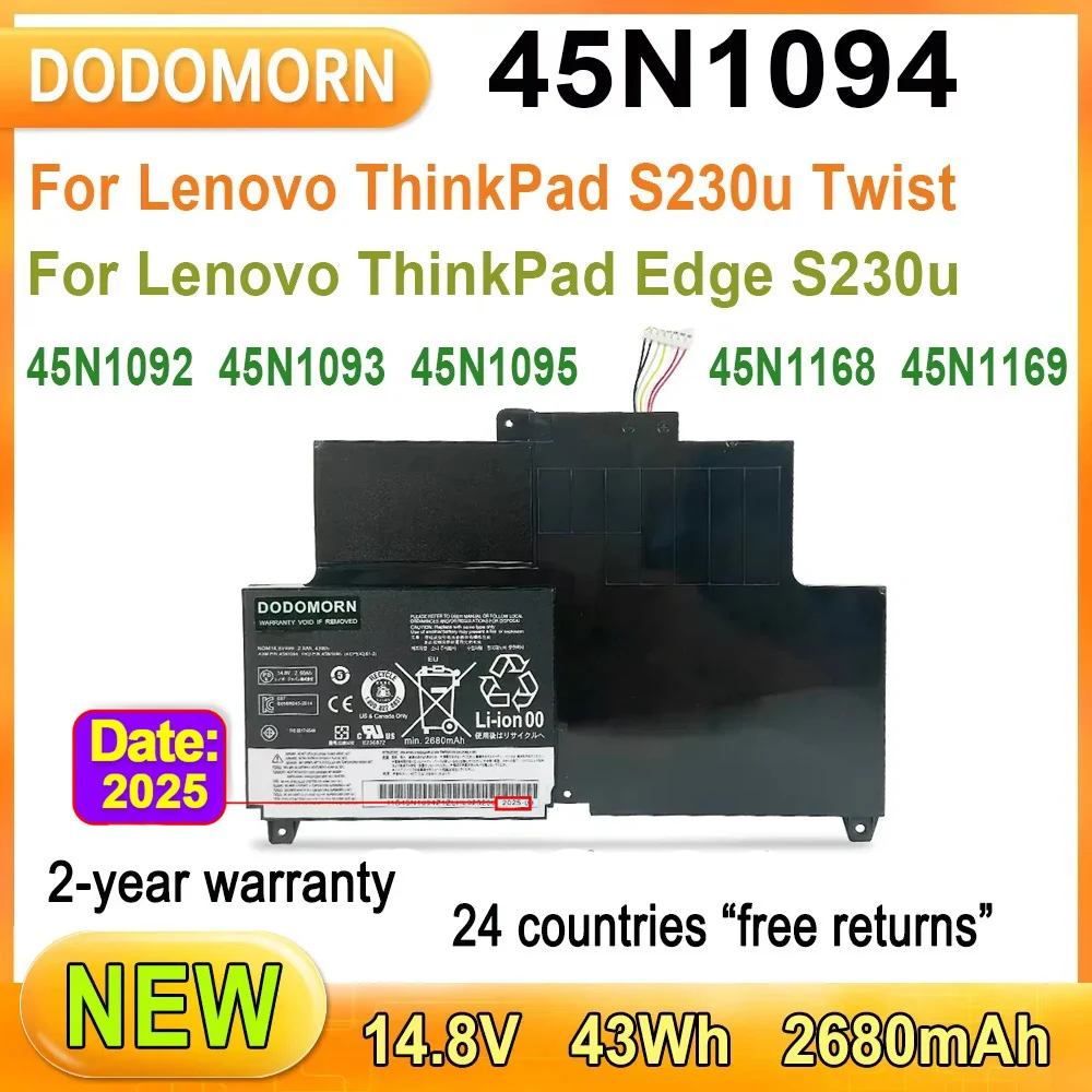 Новый аккумулятор для ноутбука Lenovo ThinkPad S230u серии 45N1092 45N1093 45N1095 45N1168 45N1169 4ICP5/42/61-2, гарантия 2 года Новый аккумулятор для ноутбука Lenovo ThinkPad S230u серии 45N1092 45N1093 45N1095 45N1168 45N1169 4ICP5/42/61-2, гарантия 2 года