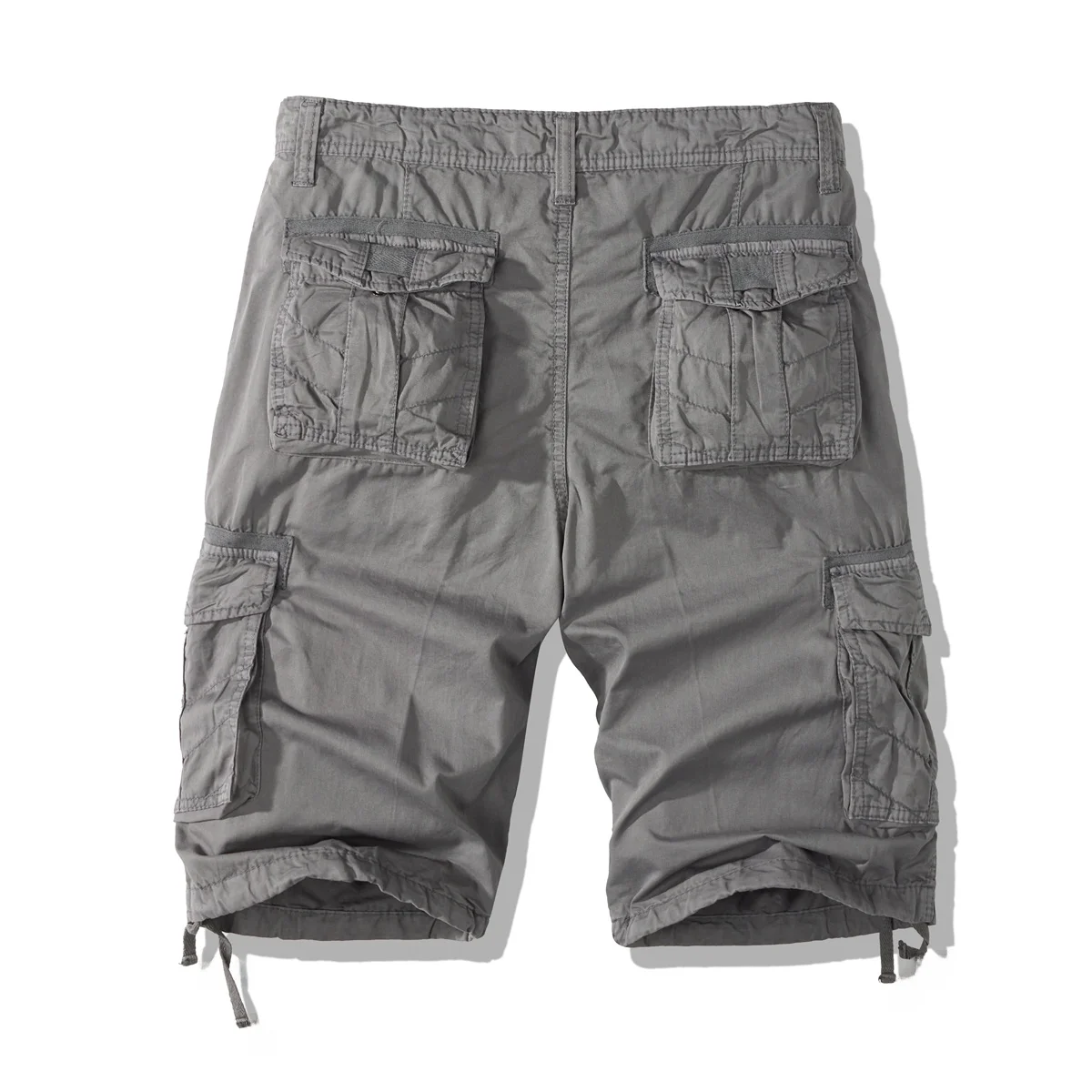 

HE New Faionable Trendy mat Summer Cross-Border Pure Cotton Men's Multi-ket Workwear orts Casual Loose Fit Poly...