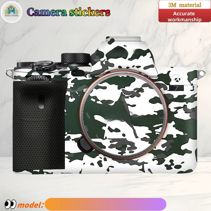 Untuk stiker kamera Sony A7M4, kulit DIY, lapisan pelindung tahan aus jahitan presisi