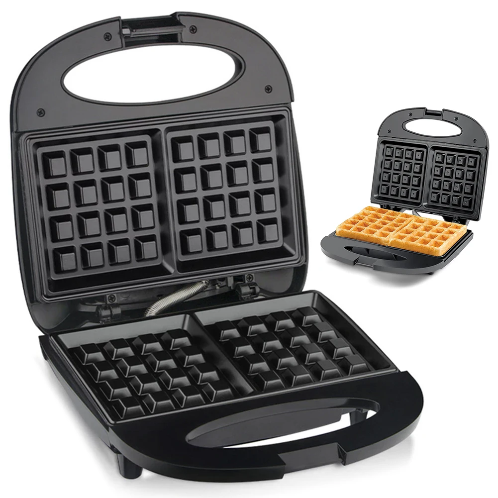 Waffle Maker Waffle Making Machine Portable Chaffle Maker Non Stick Mini Waffle Maker Machine Anti-scalding for Snacks Burgers