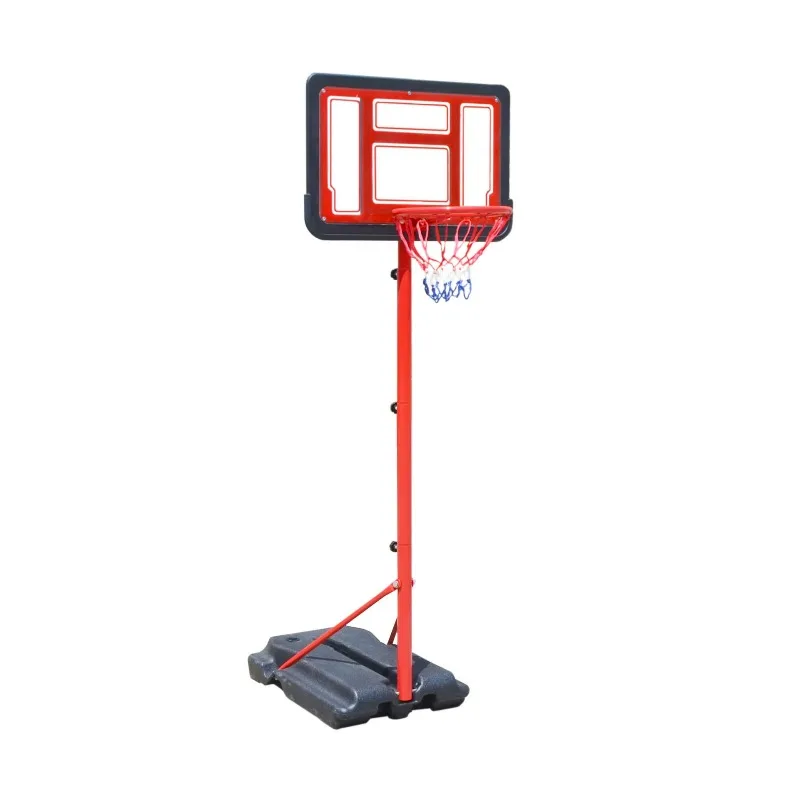 Adjustable height basketball hoop, suitable for family use, indoor movable basketball hoop, available in red/black/white colors