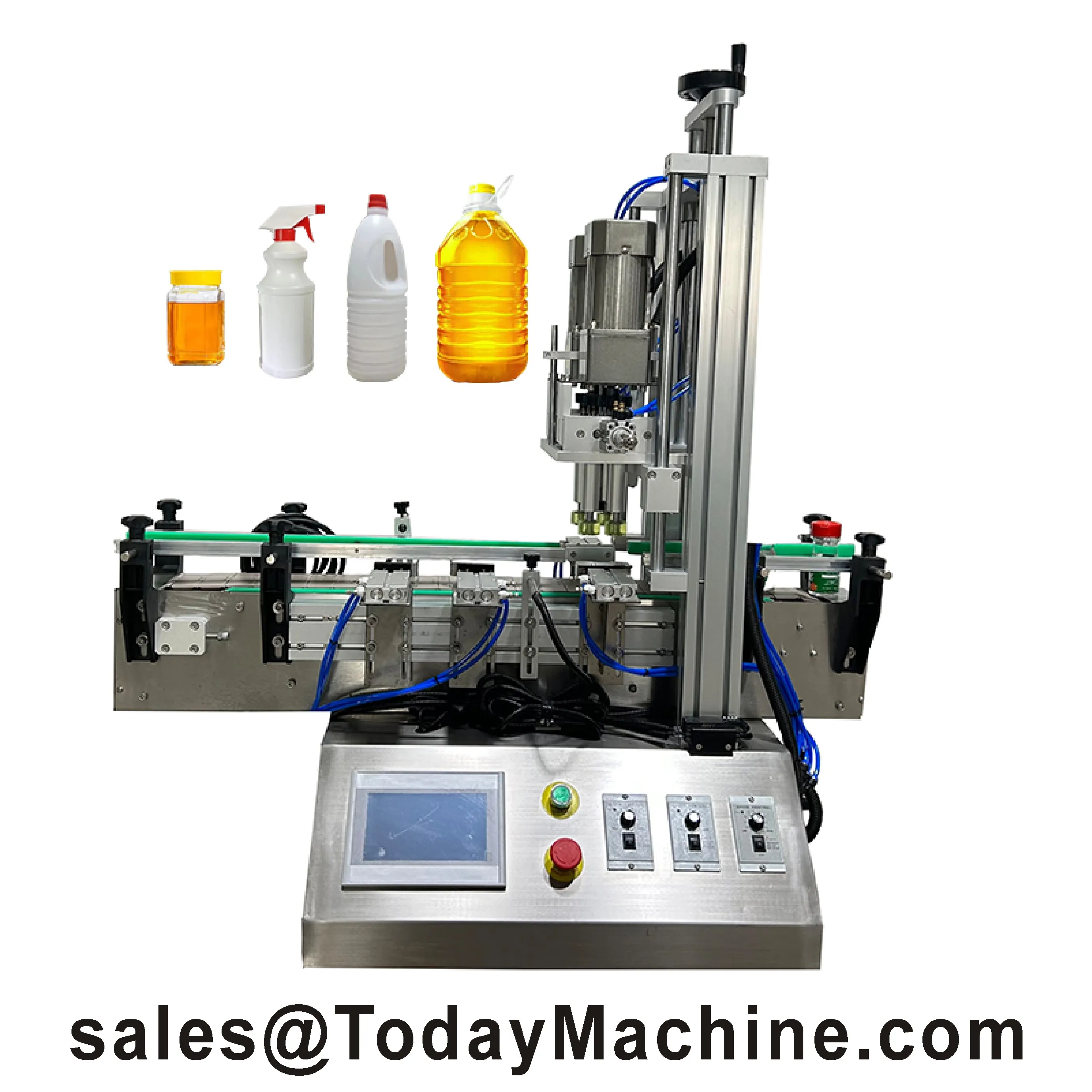 Electrical Tebletop Capping Sealing Machine for Plastic Metal Glass Jar Bottle Cans